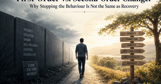 First-Order vs. Second-Order Change: Why Stopping the Behaviour Is Not the Same as Recovery